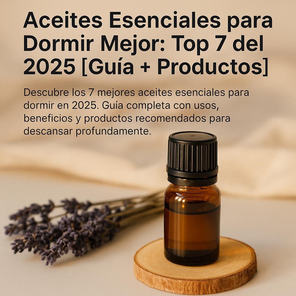 Aceites Esenciales para Dormir Mejor